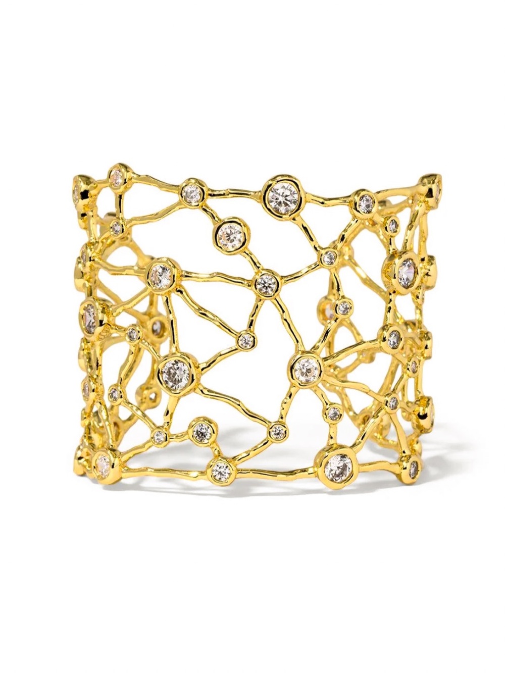 Alexis Bittar Asterales Gold Celestial Wide Cuff Bracelet (NWOT)